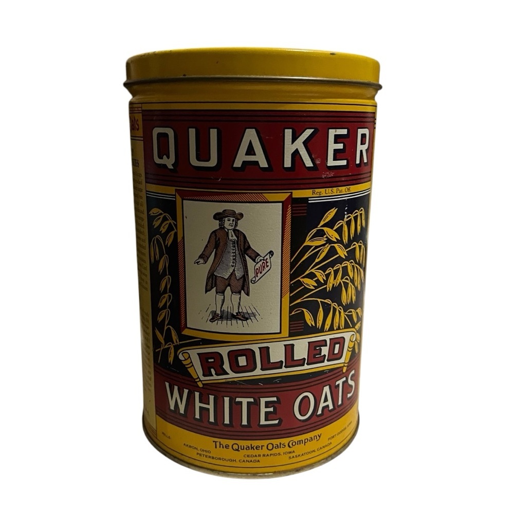 Vintage 1984 Quaker Oats Tin – Limited Edition Collectible
